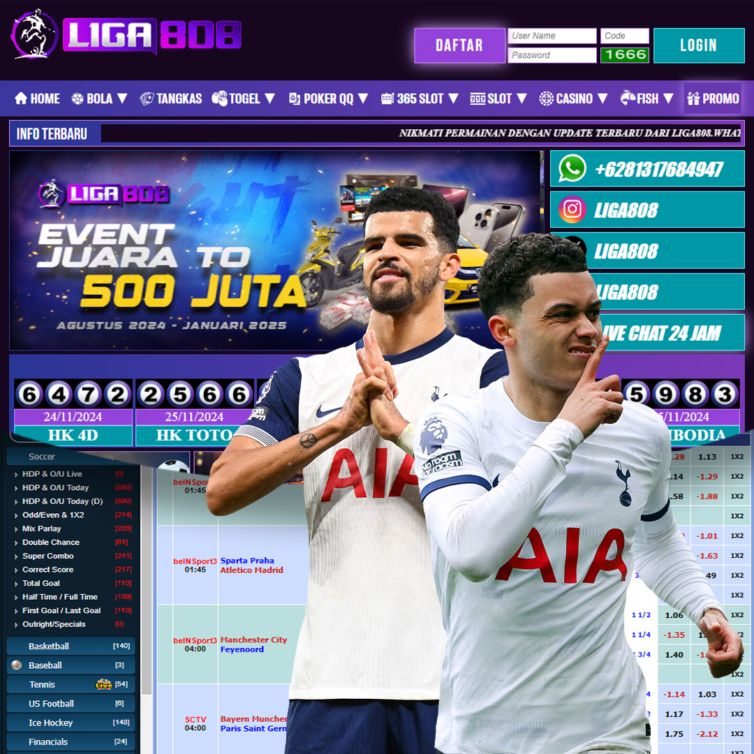 Liga808 - Login & Register Sponsor Resmi Dari Tottenham Hotspur